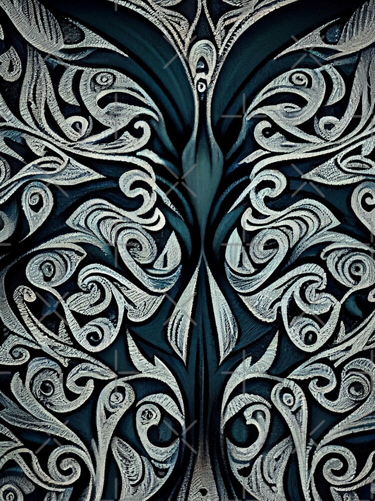 Aperçu 4 sur 4. Coque iPhone avec l'œuvre Enchanted Line Pattern Digital Painting créée et vendue par CodeAndColors.