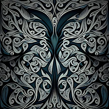 Artwork thumbnail, Enchanted Line Pattern Digital Painting by CodeAndColors