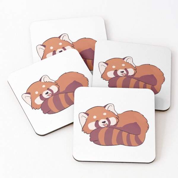 Item preview, Red panda sleeping cute illustration  designed and sold by Yarafantasyart.