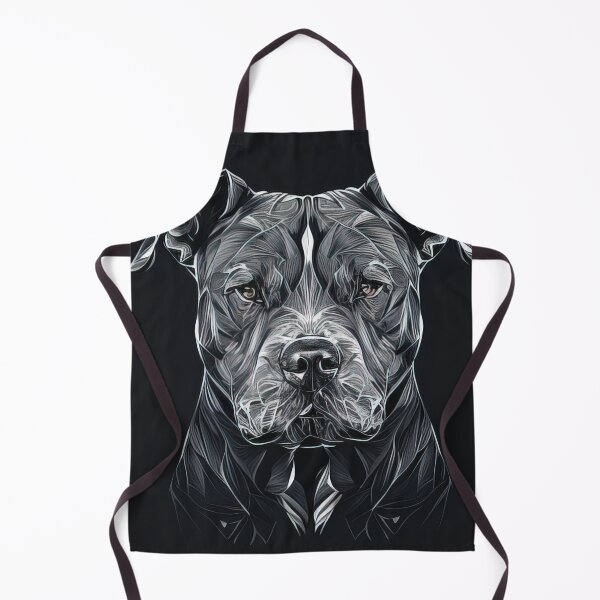 Item preview, Black and white vector design of a pitbull designed and sold by RK - Shop.