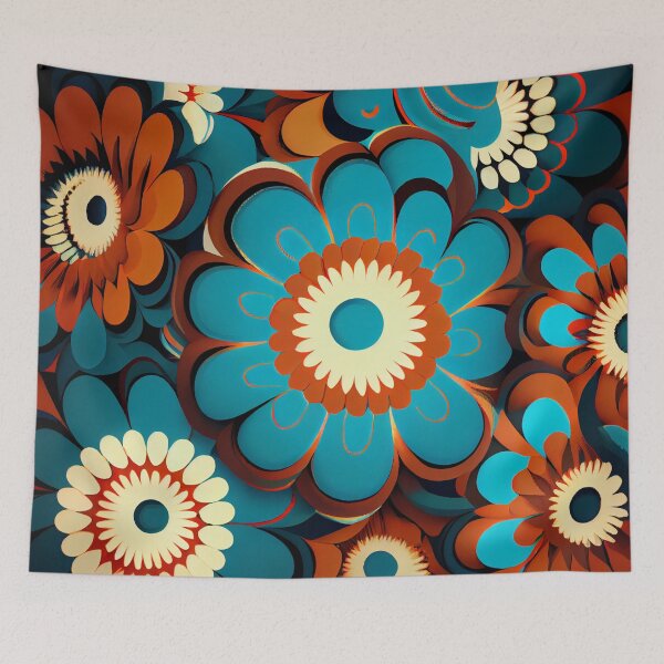 Item preview, Explosive Simple Floral Pattern Digital Painting designed and sold by CodeAndColors.