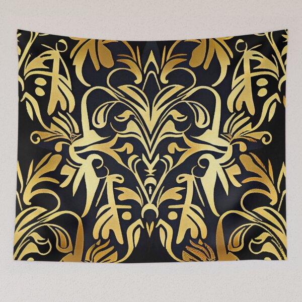 Item preview, Brilliant Cool Hollywood Regency Pattern Digital Painting designed and sold by CodeAndColors.