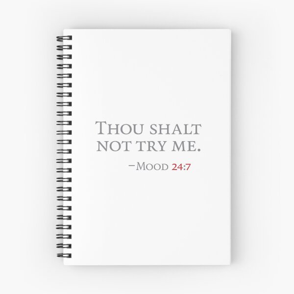 Item preview, Thou shalt not try me designed and sold by Sry-Not-Sry.