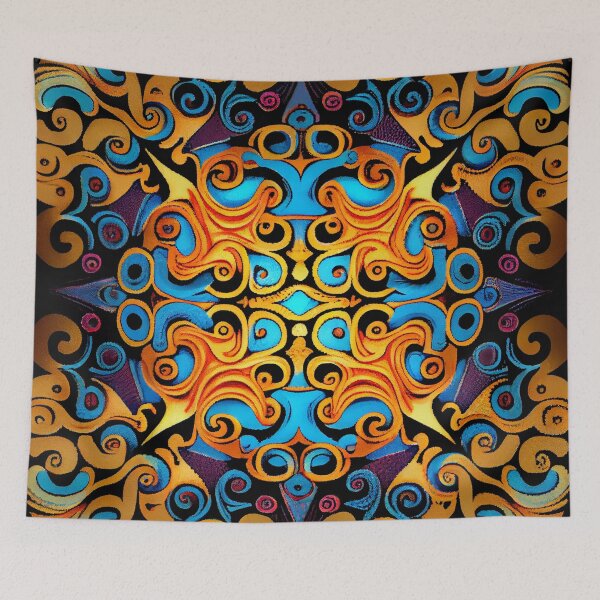 Item preview, Brilliant Coarse Eclectic Pattern Digital Painting designed and sold by CodeAndColors.