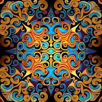 Vorschaubild zum Design Brilliant Coarse Eclectic Pattern Digital Painting von CodeAndColors