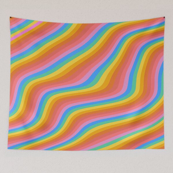 Item preview, Psychedelic Ripple Rainbow designed and sold by STUDIO MORE Los Angeles.