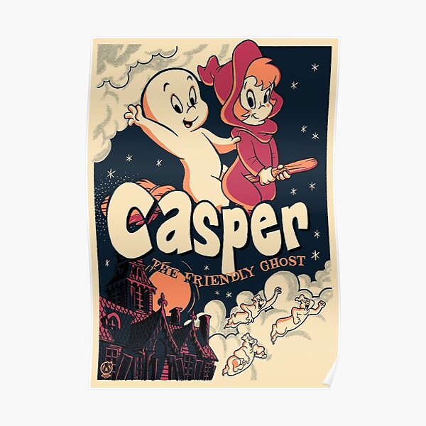 “Casper The Friendly Ghost” Poster for Sale by davetimberwolf | Redbubble