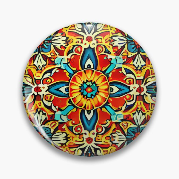 Item preview, Bright Latin Pattern Digital Painting designed and sold by CodeAndColors.