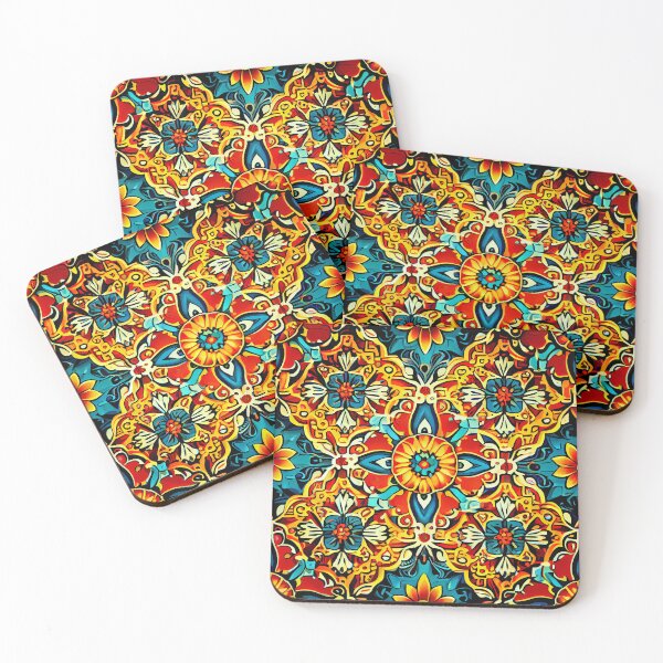 Item preview, Bright Latin Pattern Digital Painting designed and sold by CodeAndColors.