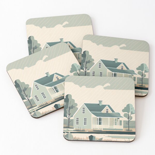 Item preview, Contemporary Pale Modern Farmhouse Pattern Digital Painting designed and sold by CodeAndColors.