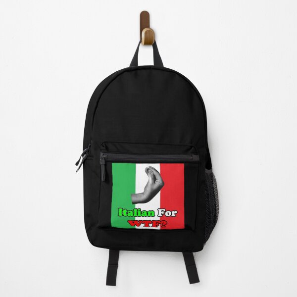 Item preview, Italian For WTF? w/ Italian Flag / Hand Gesture designed and sold by JamesShirts-com.