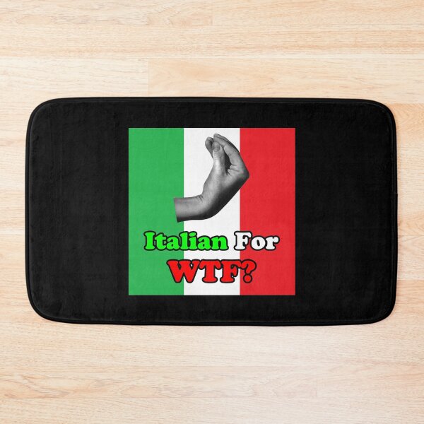 Item preview, Italian For WTF? w/ Italian Flag / Hand Gesture designed and sold by JamesShirts-com.