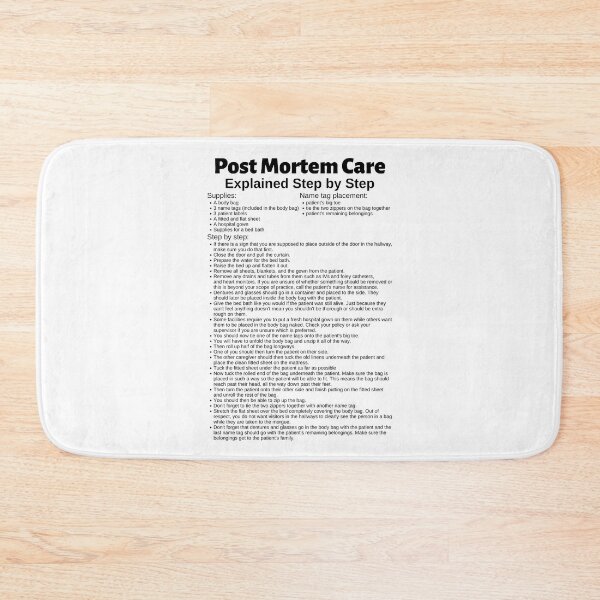 Item preview, Post Mortem Care Explained Step by Step designed and sold by Caregiverology.