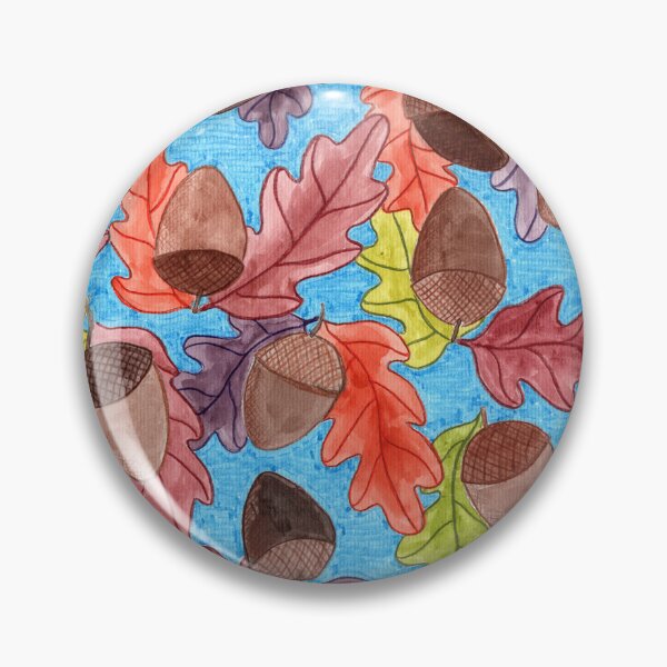 Item preview, Acorns and Oak Leaves designed and sold by Monika Spykerman.