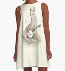 Banjo Llama A-Line Dress