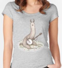 Banjo Lama Tailliertes Rundhals-Shirt