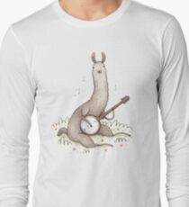Banjo Llama Long Sleeve T-Shirt