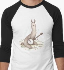 Banjo Llama Men's Baseball ¾ T-Shirt