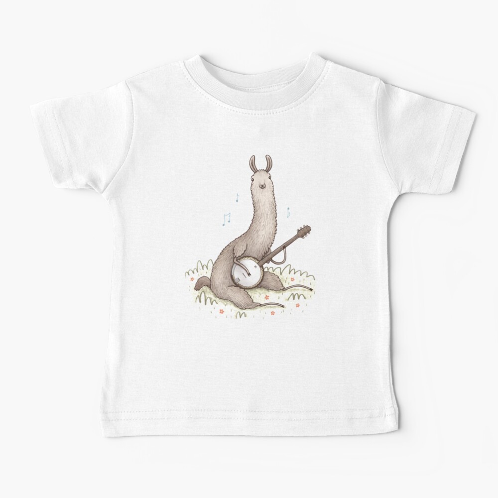 Banjo Llama Baby T-Shirt
