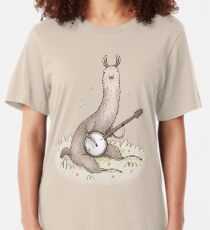 Banjo Llama Slim Fit T-Shirt