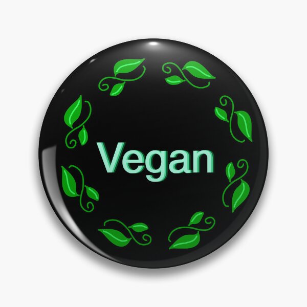 Item preview, Pro Vegan, black background  designed and sold by Osher-BioArt.
