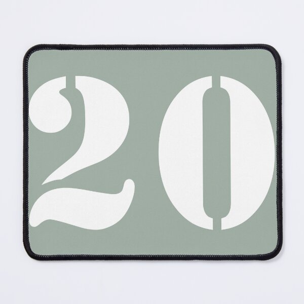 Item preview, Number Twenty (20) in Olive Green Circle designed and sold by Ching Teoh.