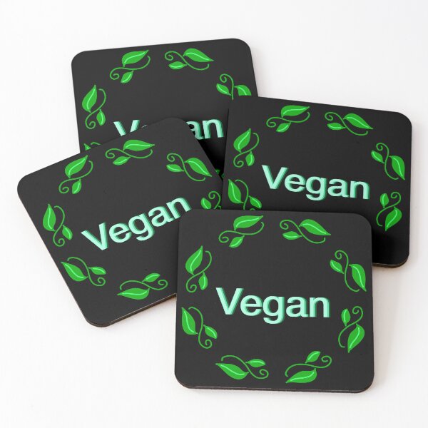 Item preview, Pro Vegan, black background  designed and sold by Osher-BioArt.