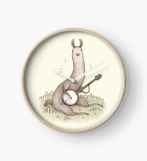 Banjo Llama Clock