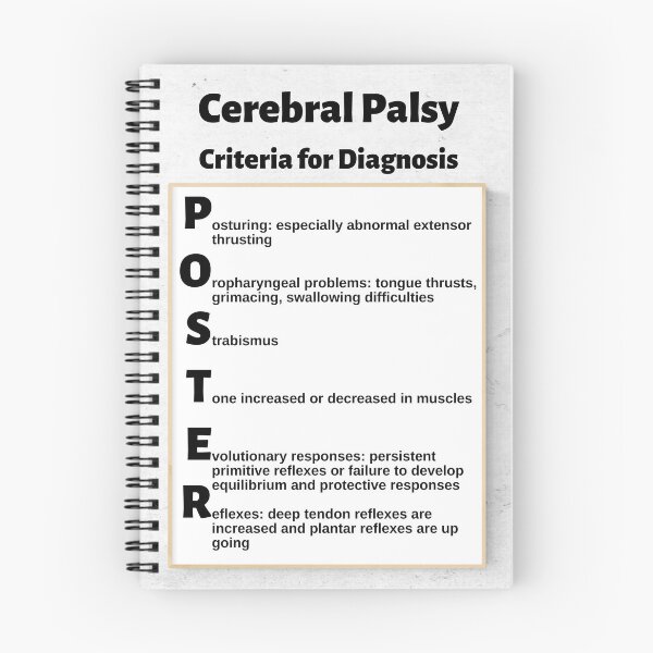 Item preview, Cerebral Palsy Criteria for Diagnosis: POSTER Mnemonic designed and sold by Caregiverology.