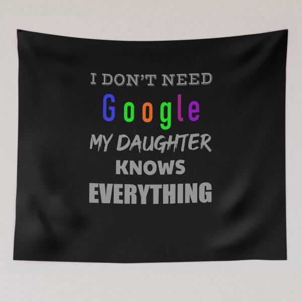 Item preview, My Daughter Knows Everything | Father Joke | Funny Men T-Shirt for Dad   designed and sold by bluehatgraphics.