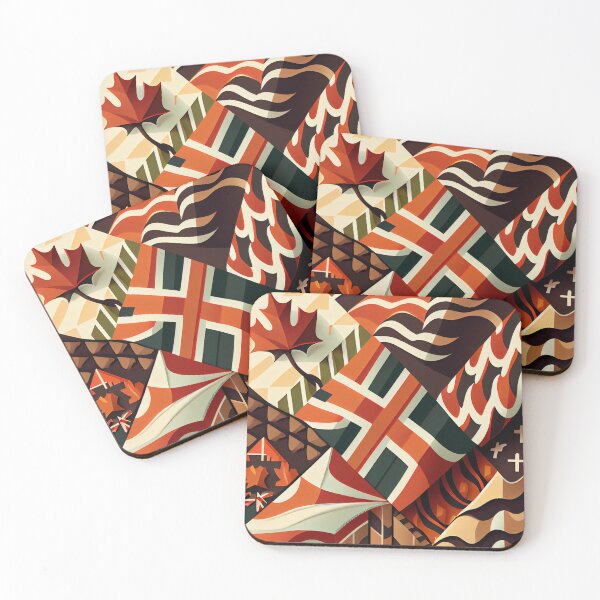 Item preview, Angular Designer Country Pattern Digital Painting designed and sold by CodeAndColors.