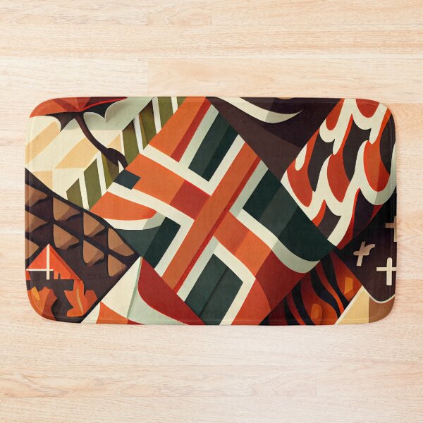 Item preview, Angular Designer Country Pattern Digital Painting designed and sold by CodeAndColors.