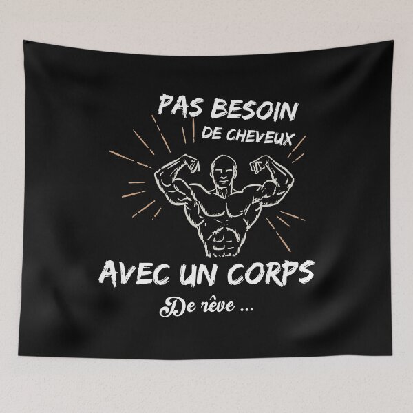 Item preview, Pas Besoin de Cheveux Humour Chauve cadeau designed and sold by thegoodplan.