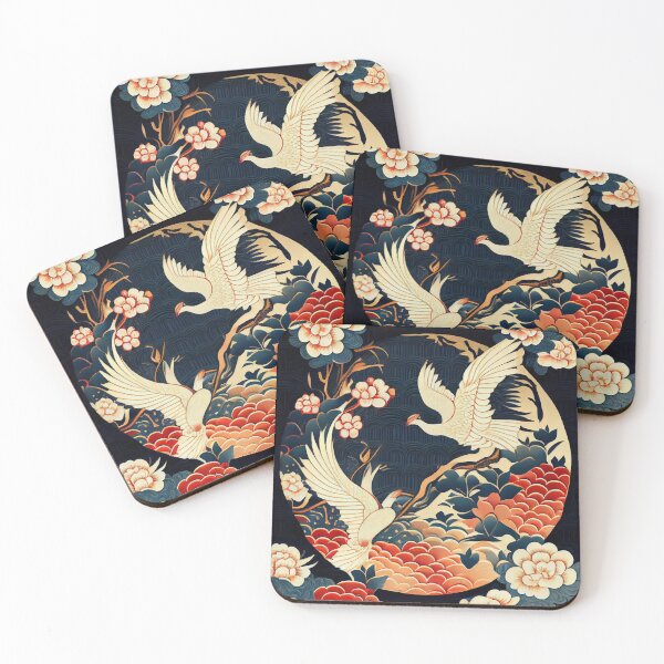 Item preview, Aesthetic Asian Pattern Digital Painting designed and sold by CodeAndColors.
