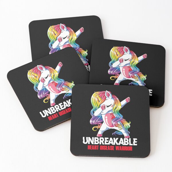 Item preview, Heart Disease Awareness - Unicorn Heart Disease Warrior Ribbon UNBREAKABLE designed and sold by Fernandezf.