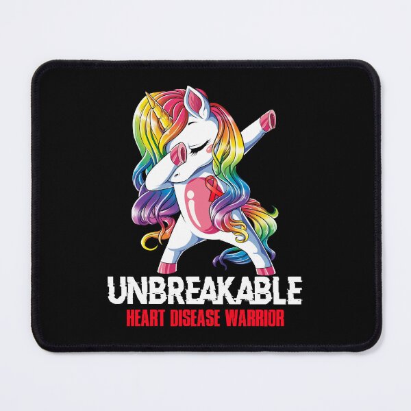 Item preview, Heart Disease Awareness - Unicorn Heart Disease Warrior Ribbon UNBREAKABLE designed and sold by Fernandezf.