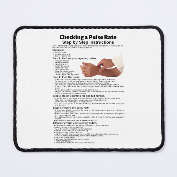 Item preview, Checking a Pulse Rate Step by Step Instructions designed and sold by Caregiverology.