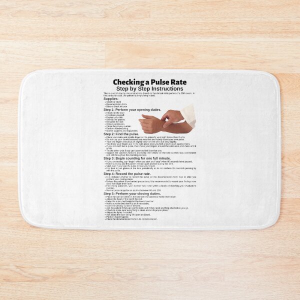 Item preview, Checking a Pulse Rate Step by Step Instructions designed and sold by Caregiverology.