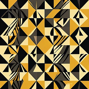 Vorschaubild zum Design Bold Geometric Aggressive Modern Farmhouse Pattern Digital Painting von CodeAndColors