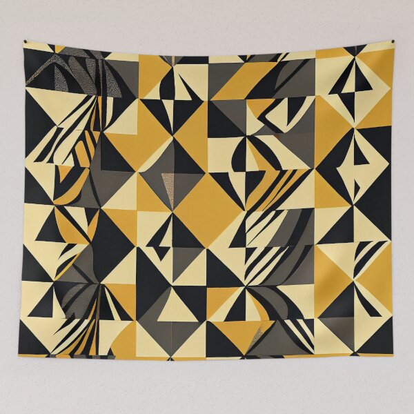 Item preview, Bold Geometric Aggressive Modern Farmhouse Pattern Digital Painting designed and sold by CodeAndColors.