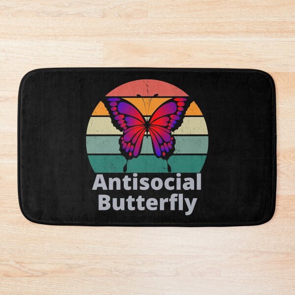 Item preview, Antisocial butterfly retro sunset. | relatable introvert problems. | relatable introvert quotes designed and sold by Confusion-Human.