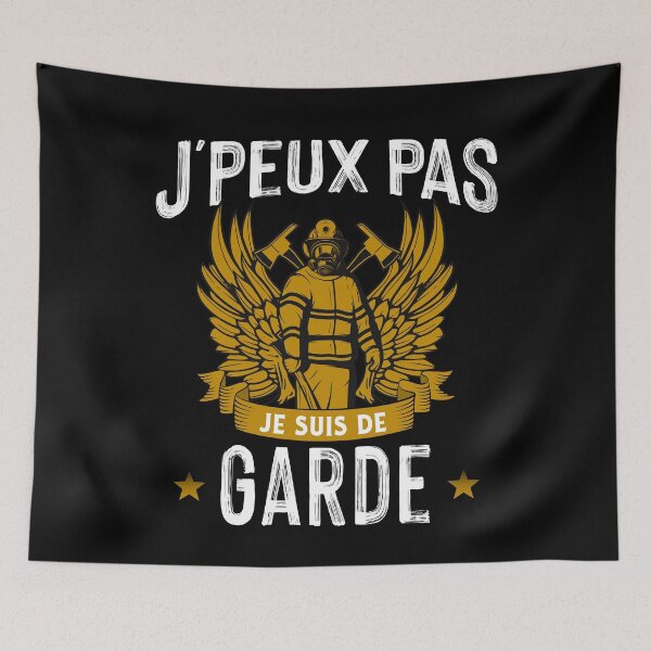 Item preview, Je Peux Pas Je Suis De Garde Cadeau pour un Pompier designed and sold by thegoodplan.