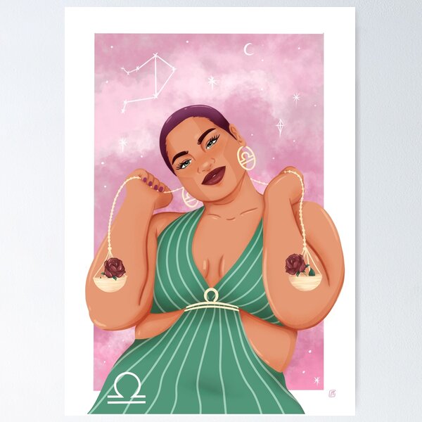 Item preview, Libra Zodiac Star Sign Woman  designed and sold by Stephjojo.