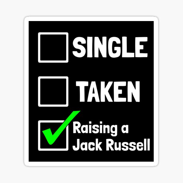 Item preview, Single Taken Raising a Jack Russell Puppy Dog Gift  designed and sold by Guarddogdrive.