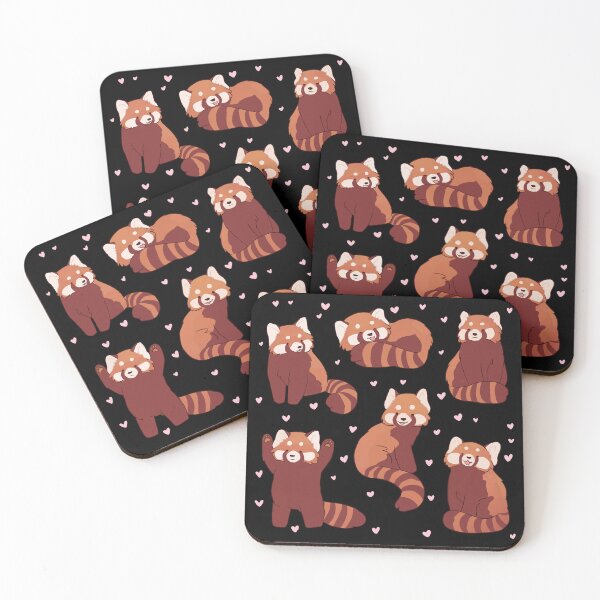 Item preview, 6 Red panda stickers pack cute illustration  designed and sold by Yarafantasyart.