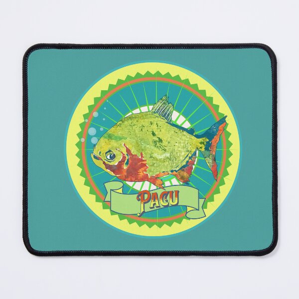 Item preview, Annoyed Green and Orange Pacu Fish designed and sold by ginaisarty.