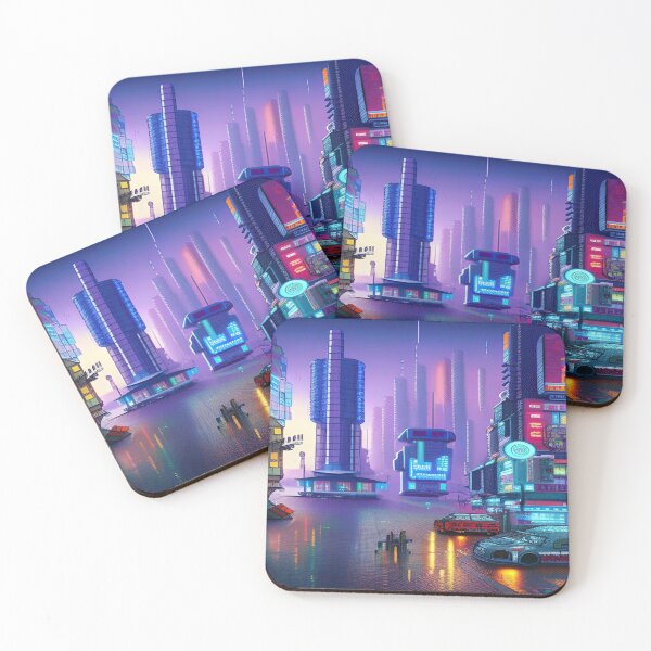 Item preview, Pixelated Cityscape Life and Inexistence designed and sold by Nellisstadia.