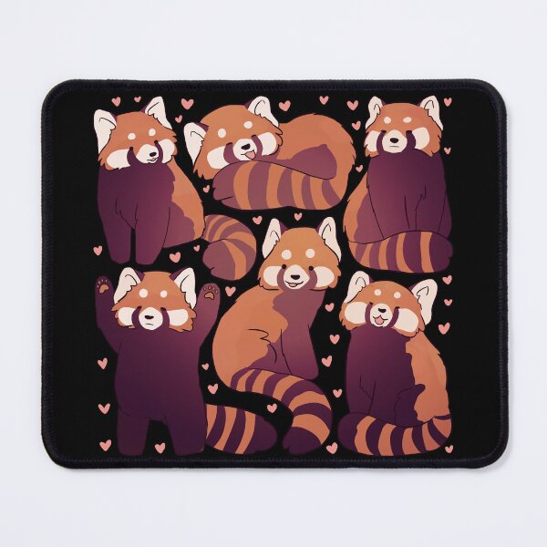 Item preview, Red panda cute illustration pattern designed and sold by Yarafantasyart.
