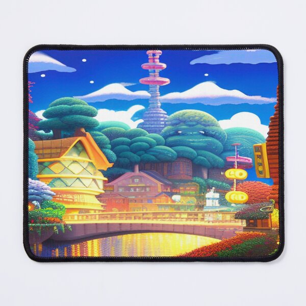 Item preview, Pixelated Cityscape Peace designed and sold by Nellisstadia.