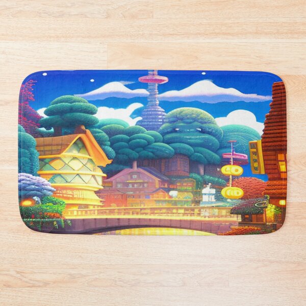 Item preview, Pixelated Cityscape Peace designed and sold by Nellisstadia.